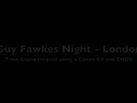 Fireworks time-lapse during Guy Fawkes night - London
