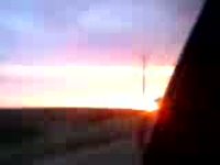 Sunset on the eyre highway