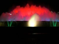 Singing fountains in Barcelona / Montjuic