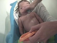 Crazyheart's First Bath!!