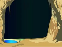 Ned Animation — Sun+Moon Behind Volcano