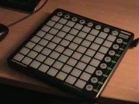Novation Launchpad running monome app flip