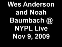Wes Anderson and Noah Baumbach