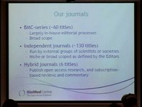 Open Access Week (The 5th SPARC Japan Seminar 2009)  An open access business model: past and future of BioMed Central (Charlotte