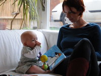Emily reading to Matilda