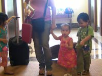 Preschool Kids - Pulling Suitcases