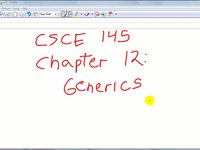 CSCE 145: Chapter 12