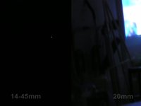 GF1 - 20mm vs 14-45mm Low Light Comparaison