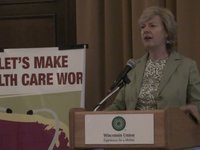 Click to watch Tammy Baldwin talks health care at WISPIRG event.