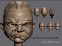 Timelapse Speed Sculpt: Angry Boy