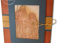 Stampin Up Pressed Vellum Holy Family Card