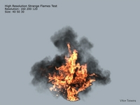 High Res Strange Flames Shape