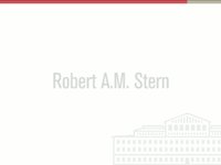 A Tribute to Robert A. M. Stern