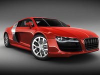Audi R8 3d model turnaround