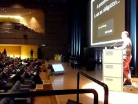 Simone Brunozzi presenting AWS at IDATE Conference, Nov 18th, 2009, Montpellier, FR