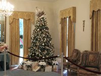 The Wesley house at Eden Gardens State Park lights up for the holidays