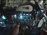Fusion multi-color LED system installed on Honda Valkyrie
