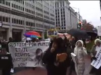 Mumia Abu-Jamal March in Washington DC 11/12/09