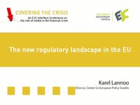 Karel Lannoo on The new regulatory landscape in the EU