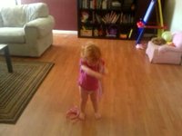 Anna counts, does ABC's and acts funny