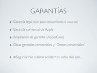 Garantías, AppleCare, seguros y servicios posventa