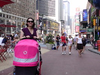 Julia and K in Times Square