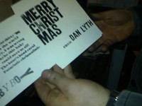 Letterpressing Christmas album