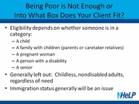 11-23-09, Deferred Associates Series: Health Care for Low Income People: It's enough to make you sick!