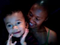 Me & Idris screaming