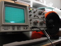 40Hz Bass on Oszilloskop