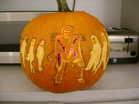 "Thriller" pumpkin