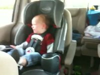 This is what happens when mom runs into a store real quick and leaves the kids and I in the car