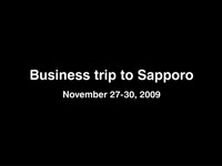 Business trip to Sapporo