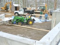 Pouring the Basement Floor TIME LAPSE
