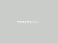 We believe