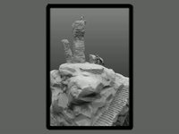 3D maquette Turnable