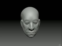 time lapse of sculpting an asian head