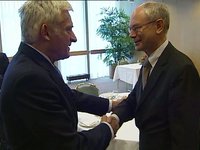 Meeting with the President of the European Parliament Mr. Jerzy BUZEK.