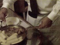 Bananas Foster as prepared by a master at Emeril's Delmonico