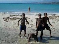 Boys Dancing at Port Salud, Haiti