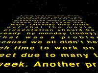 Star wars intro Test