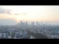 very 1st timelaps... Skyline of Frankfurt at sunset... (-10°C, 14°F)