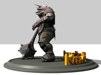 3D Troll render test