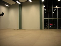 painting the rehearsal room floor