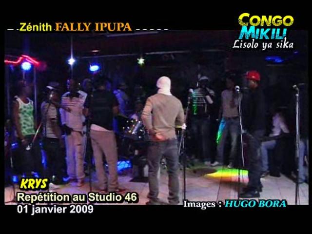 Repetitions de Fally Ipupa pour le Zénith du 2 janvier 2009