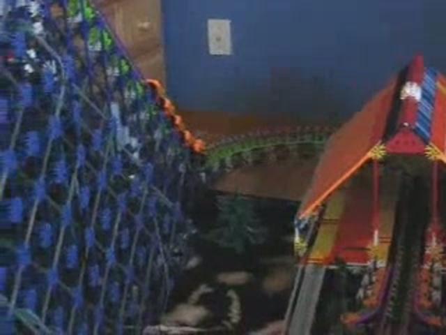 mini model roller coaster