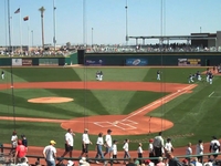 Cleveland Indians spring training at Goodyear, Ariz.