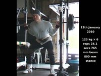 123 kg to 163 kg squat, sumoman