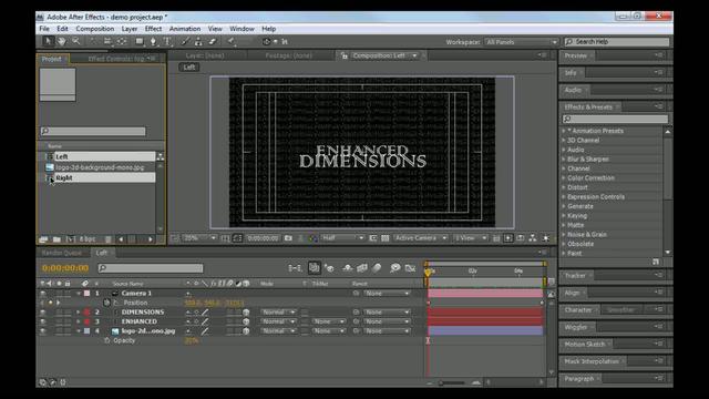 Basic Stereoscopic 3d After Effects Tutorial Part 2