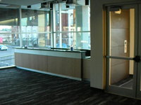 the lobby of the new playhouse on the square